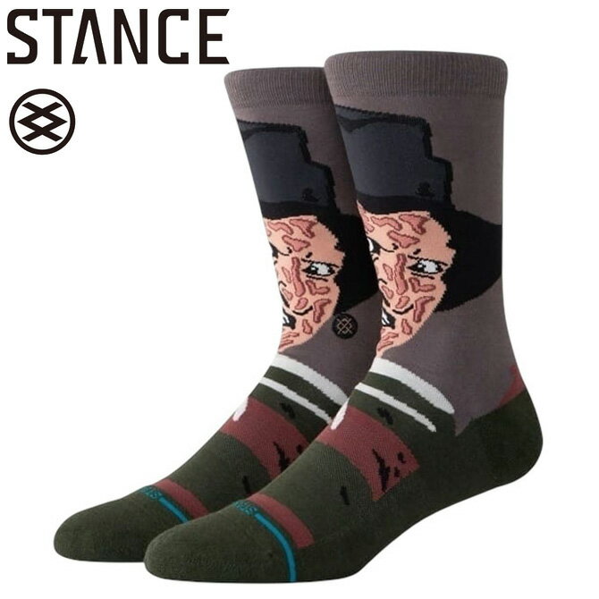 Rakuten - スタンス Stance メンズ フレディ クルー ホラー コラボ モデル ソックス 靴下 Freddy Crew Horror Collab Model Crew Socks