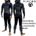 R EFbgX[c@5/3mm Z~hC tX[c@O`FXgWbv f / Rincon WetSuit 5/3mm Semidry FullSuits LongChestZip Model BlackEdition