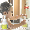 ベビーブーバ ヘア＆ボディシャンプー250ml ボディソープ 泡 オーガニック 赤ちゃん 0歳から 新生児 ベイビー babybuba 出産祝い 無添加 液体石けん 国産スキンケア