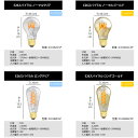 【スパイラル】エジソンバルブ LED電球 E26【調光器対応】(4W/100V/口金E26) エジソン電球 裸電球 エジソン球 ボール球 おしゃれ 暖色 led電球 ランプ 2