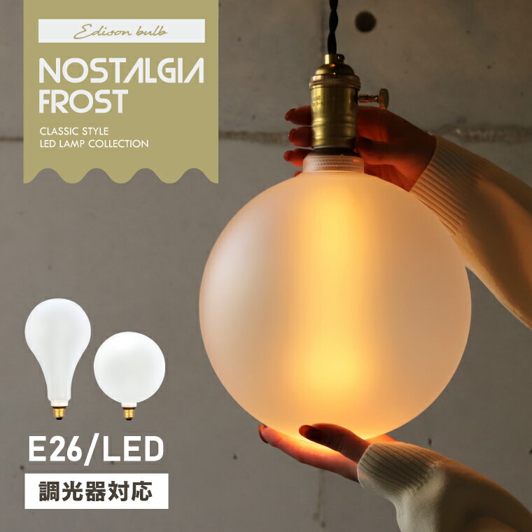 【単品】調光器対応 E26ノスタルジアBIGノーマル E26ノスタルジアBIG GLOBE エジソンバルブLED エジソン電球 LED電球…