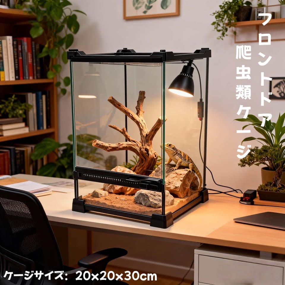 DMB自社製爬虫類飼育 両生類　前面ドア フロントドア式　飼育ケージ ガラスケージ2020 2525 爬虫類 飼育ガラス爬虫類ケージ リクガメ　ヤモリトカゲ　レオパード　ヘビ　リス　両生類　ヤドカリ　家庭飼育トカゲ　カメ　カエル　ハムスター　ヘビ　昆虫