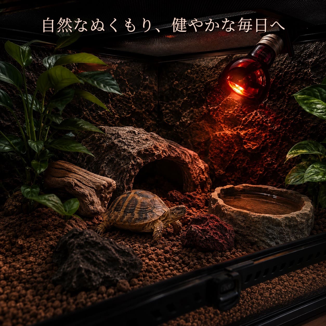 商品情報商品名爬虫類・両生類用 赤外線保温（50W） DMBYD50W ランプ リクガメ・トカゲ・クモ・ヘビ・ハリネズミ・カメ飼育ケージ用 ヒーター 保温器具サイズ高さ10cm　幅6.5cm商品説明赤外線でやさしく保温しながら、ペットの睡眠を妨げにくい設計です。高い熱出力により効率よく保温し、自然に近い快適な飼育環境を実現。ペットが一年を通して快適に過ごせる環境づくりをサポートします。使用説明：爬虫類は変温動物のため、自ら体温を調節することができず、健康を維持するには外部からの熱源が欠かせません。適切な温度環境は、活動や消化などの日常的な生理機能をサポートする重要な要素です。使用方法50W小型ケージ（30〜45cm）室温20℃以上爬虫類・両生類用 赤外線保温（50W） ランプ リクガメ・トカゲ・クモ・ヘビ・ハリネズミ・カメ飼育ケージ用 ヒーター 保温器具 赤外線の力で快適な環境をサポート 5