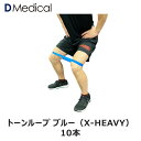 ドームメディカル トーンループ ブルー （X-HEAVY） 10本 ゴムバンド DMedical Dメディカル トレーニング リハビリ エクササイズ チューブ ゴムチューブ 送料無料