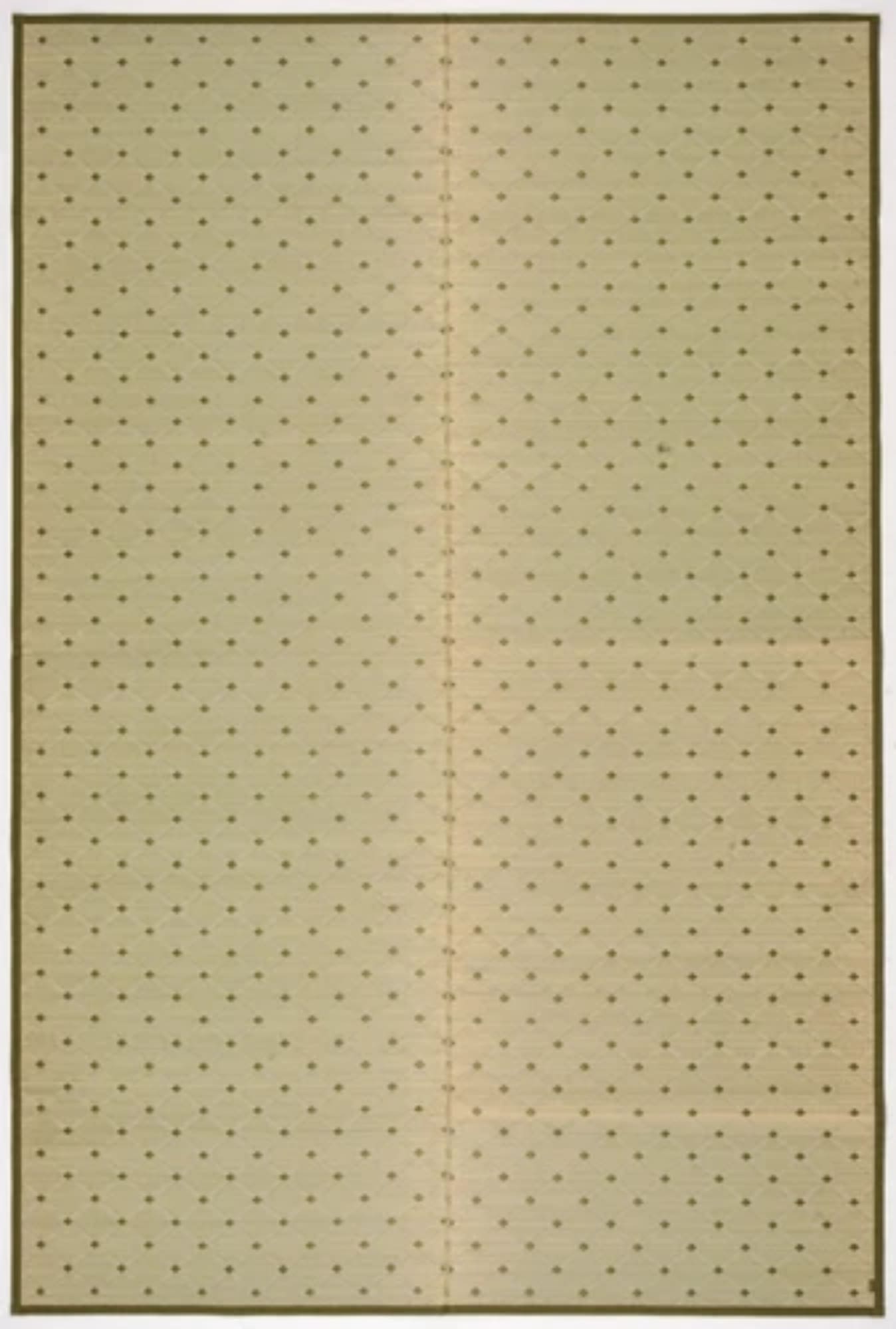 本間6畳 6帖 約286X382cm 国産柄上敷き 花ござ 「ダイヤ」 日本製 い草 萩原 81606760