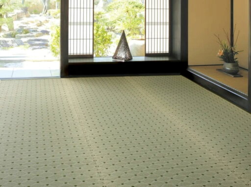 本間6畳 6帖 約286X382cm 国産柄上敷き 花ござ 「ダイヤ」 日本製 い草 萩原 81606760 本間6畳 6帖 約286X382cm 国産柄上敷き 花ござ 「ダイヤ」 日本製 い草 萩原 81606760