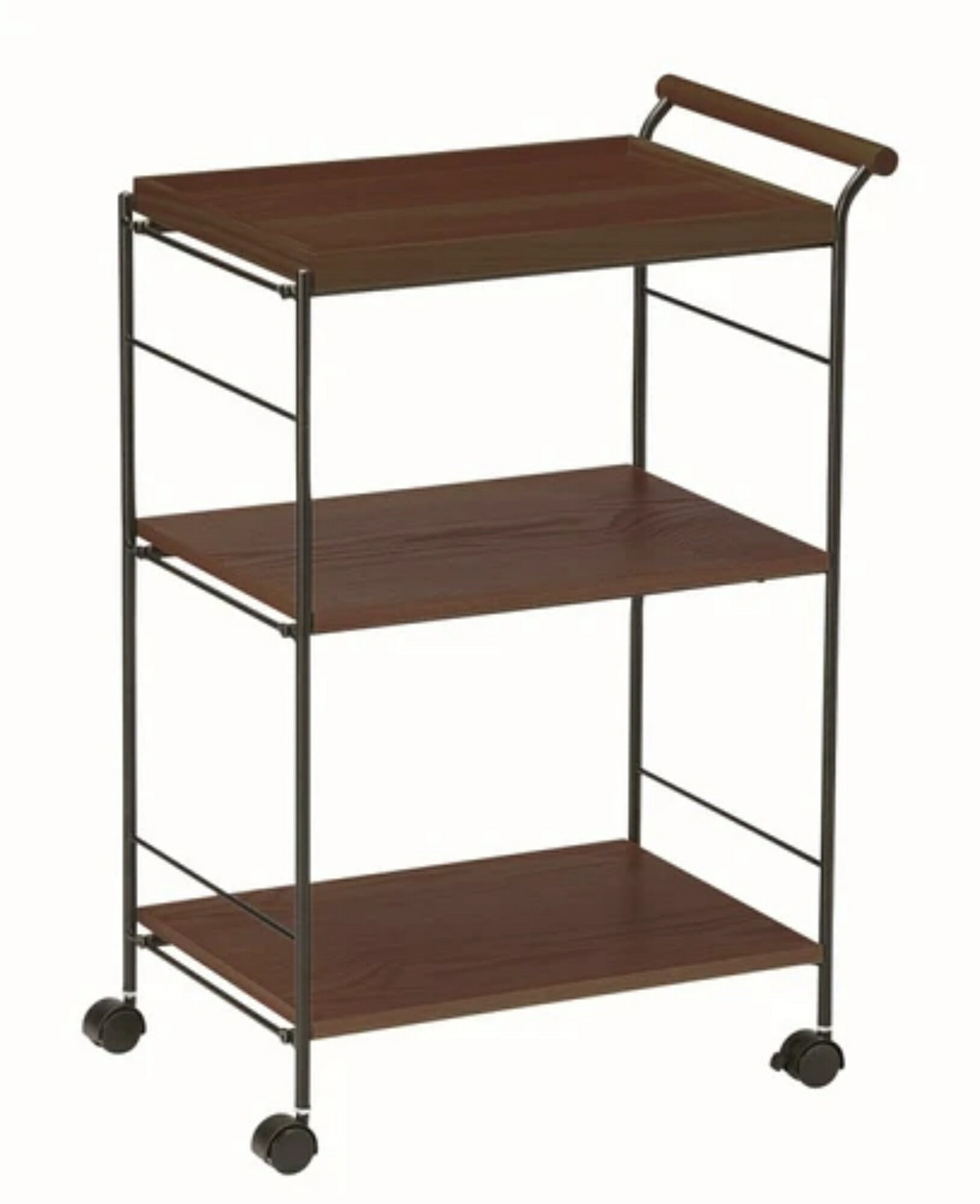 キッチンワゴン オーク突板 KW-545BR KW545BRN koeki