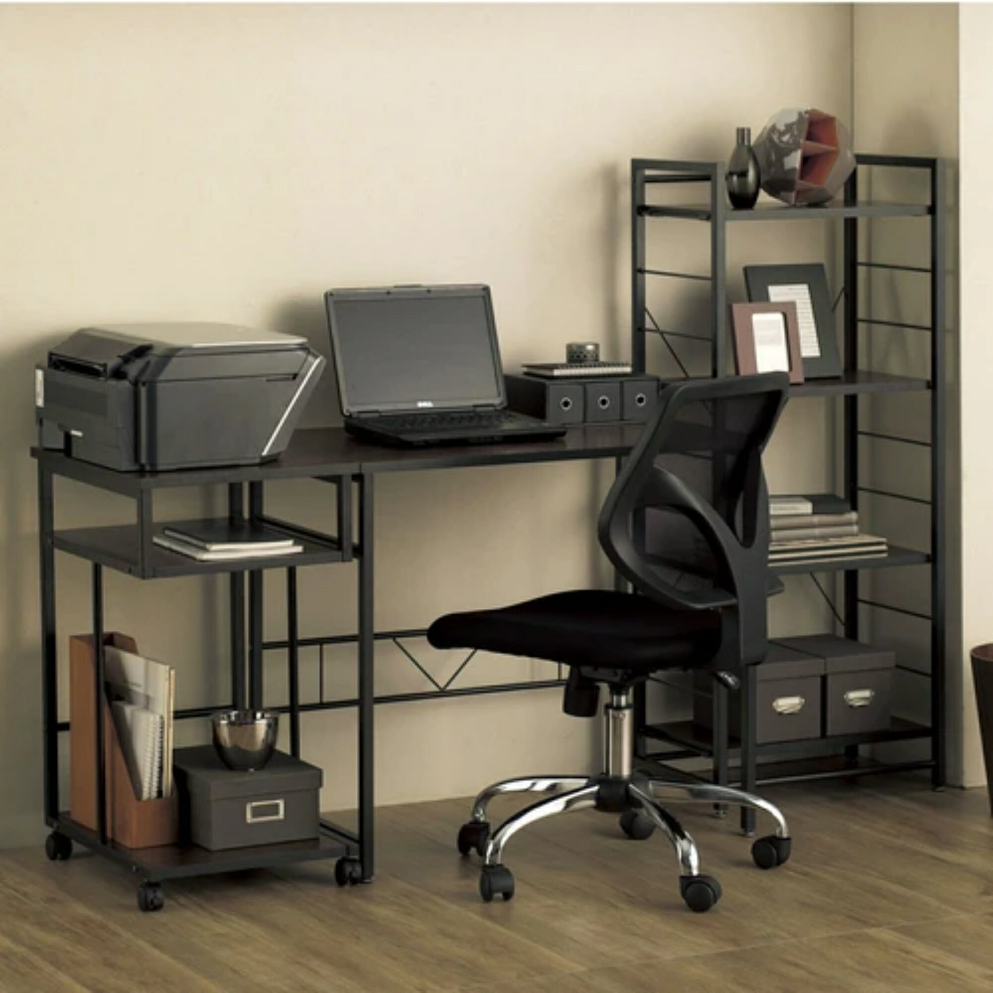 幅80cm ストーク デスク STW800DBR シンプルデスク パソコンデスク STW800DBRN koeki [2]