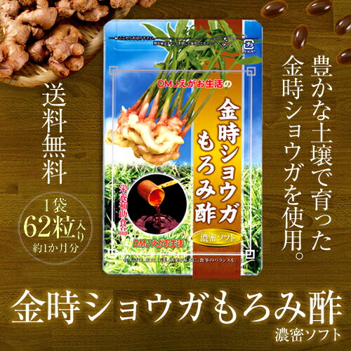 金時しょうがサプリ「金時ショウガもろみ酢濃密ソフト」3袋 送料無料【ショウガオール】【ジンゲロール】【生姜】【しょうが】【ジンジャー】