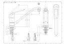 【即日発送】KVK シングルレバー混合栓 シングルレバー混合水栓 KM5011T 同等品 流し台用 逆止弁無し 2