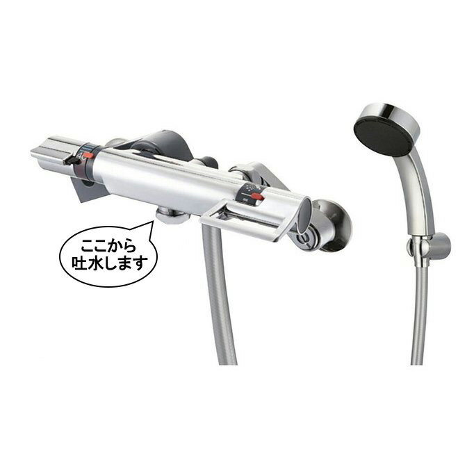 三栄水栓 サーモシャワー混合栓 SK1812CK シャワー掛け具なしのサムネイル