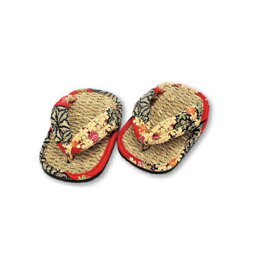 京彩民芸足半 あしなか 雅美(黒)/紅葉(赤)/飛脚 内履用 スリッパ 草履 室内履き 屋内履き 縄ぞうり 縄..