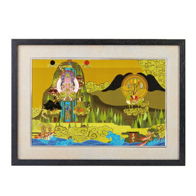 【直送品】【代引き不可】イスム HAKUジクレ pop'n Buddha 日本曼荼羅 絵画 仏画 イSム isumu 仏像 アート ジクレー版画 インテリア お...