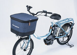 乐天商城 - 2段式前カゴカバー デニム柄 電動アシスト自転車用アクセサリー 自転車用アクセサリー 前カゴカバー 電動アシスト車 おしゃれ 前カゴ 電動アシスト車カゴ対応 かごカバー かご 荷台 カバー