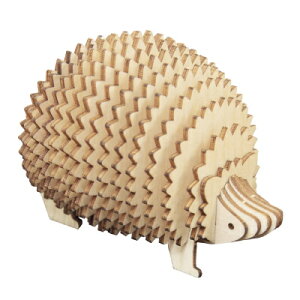 ki-gu-mi ハリネズミ メモスタンド パズル キグミ 木製パズル 大人 木製 木製立体パズル 脳トレ 母の日 父の日 敬老の日 誕生日 プレゼント ギフト...