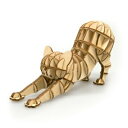 ki-gu-mi 猫 伸びポーズ パズル キグミ ネコ 木製パズル 大人 木製 木製立体パズル 脳トレ 母の日 父の日 敬老の日 誕生日 プレゼント ギフト グ...