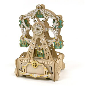 ki-gu-mi オルゴール 観覧車 パズル キグミ 木製パズル 大人 木製 木製立体パズル 脳トレ 母の日 父の日 敬老の日 誕生日 プレゼント ギフト グッ...