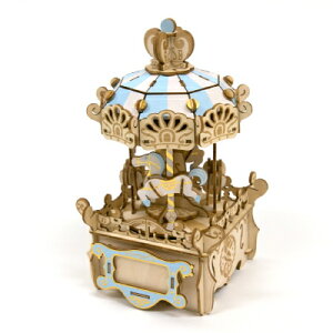 ki-gu-mi オルゴール メリーゴーランド パズル キグミ 木製パズル 大人 木製 パズル エーゾーン 木製立体パズル Azone 脳トレ お年寄り ご年配...