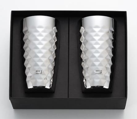 migakiya 磨き屋シンジケート 2重ビアタンブラー 370ml ダイヤモンドカット仕上げ 2個セット タンブラー グラス ビール カップ ビアタンブラー 高級 おしゃれ ペア 保冷 ステンレス ビールグラス ペアギフト 二重構造 母の日 父の日 誕生日 プレゼント ギフト 贈り物 お祝い