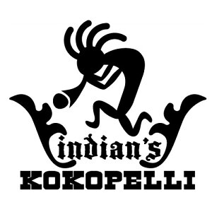 乐天商城 - 【ネコポス】インディアンズ ココペリ06 ドレッドバージョン カッティングステッカー 2枚組 高さ約14cm×横16.5cm ステッカー デカール ドレスアップ グッズ おすすめ 通販 人気