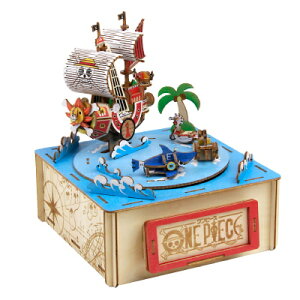 ki-gu-mi ワンピース オルゴール付き麦わらの一味 立体パズル パズル キグミ 木製パズル 大人 木製 木製立体パズル 脳トレ 母の日 父の日 敬老の日 ...