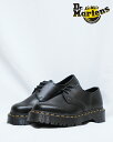 ドクターマーチン 3ホール 厚底 1461 BEX 3 EYELET SHOE 21084001 BLACK Dr.Martens 1461 ベックス シューズ ローカット イエローステッチ メンズ レディース レザー 母の日