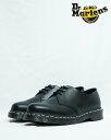 【日本正規品】ドクターマーチン 3ホール 1461 WS 3 EYELET SHOE 24757001 BLACK Dr.Martens 1461 ホワイトステッチ シューズ ローカット メンズ レディース レザー