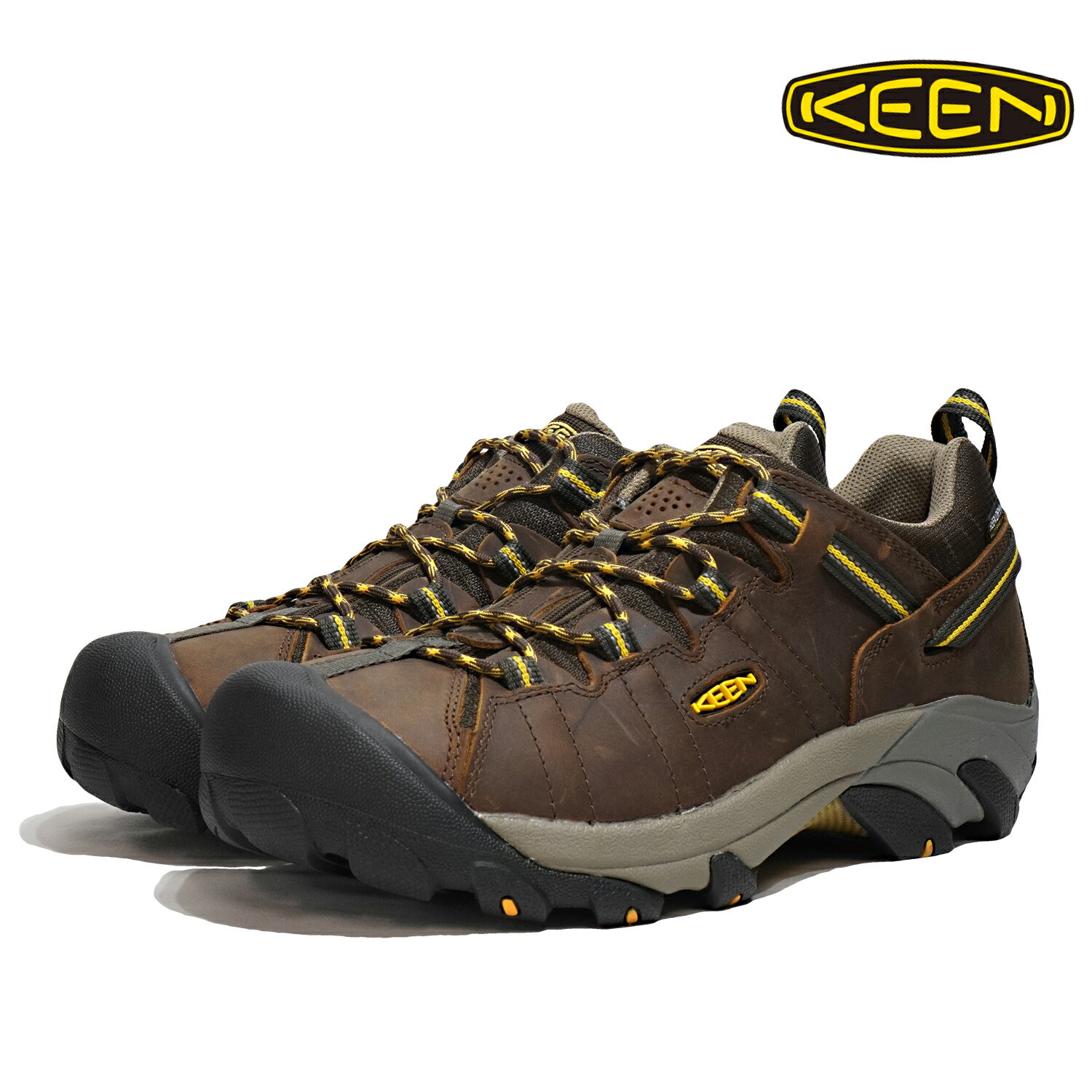 KEEN シューズ 靴 アウトドア キーン 撥水加工 KEEN TARGHEEII 1008417 Brown/Yellow メンズ