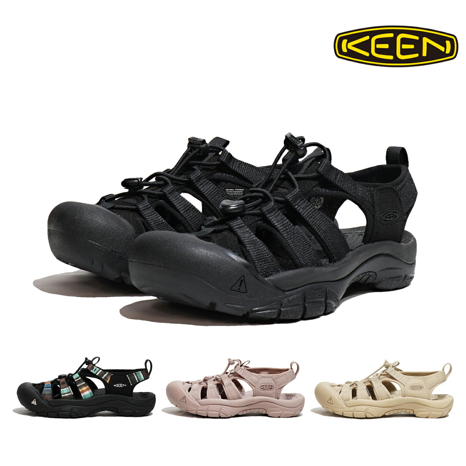 キーン キーン ニューポート エイチツー KEEN NEWPORT H2 1025028 TRIPLE BLACK 1003480 Raya Black 1027354 Monochrome/Fawn 1027353 Monochrome/Safari レディース　シューズ サンダル 靴 アウトドア 通気性 速乾性