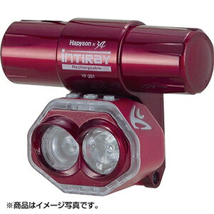 このチェストライトこそ、理想形ズレない、ブレない、安定設計の充電式チェストライト10種類の明かりがナイトゲームをさらに快適に！アジングのカリスマ・家邊克己が釣り用ライトに望んだのが、機動力、長時間使用、そして、明るさ。充電式リチウム電池の採用で、長時間の使用と15%（YF-200との比較）の軽量化を実現！ズレない、ぶれない、安定のバッテリーレイアウト身体にフィット！軽く感じる電池レイアウト釣り人の機動力がさらにアップ低温でも安定して使えるリチウム電池充実した10種類の明かり機能超集光ブースト約10000lx/600lmで、約500m先の対象物を照らしだせる視界が広がる超散光 約600lx/200lm雨でも使える防滴構造集散光形※掲載画像は代表画像となります★仕様・規格・寸法★明るさ：集光強:約3,600lx/200lm、集光弱:約1,000lx/50lm、光微弱:約120lx/7lm、散光強:約600lx/200lm、散光弱:約100lx/30lm、ダブル:約4,200lx/400lm、ブースト:約10,000lx/600lm電池寿命：集光強:連続約4.5時間、集光弱:連続約18時間、集光微弱:連続約110時間、散光強:連続約4.5時間、散光弱:連続約22時間、ダブル:連続約2時間、エマージェンシー:連続約60時間、赤色点灯:連続約52時間、赤色マーカー:連続約2,400時間使用光源：白色ハイパワーLED×2個、赤色高輝度LED×2個充電時間：約8時間サイズ：約80x118x52mm重量：約170g（電池含）防水：IPX5(防噴流型)付属品：調整パッド付きストラップ×1本、USB充電ケーブル×1本メーカー[ハピソン Hapyson][INTIRAY Rechargeable Red YF-201-R]