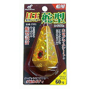 断面を刃物のように設計し、水斬りの良さを追及。沈むときは速く、ブレず、巻き上げ時に抵抗が少なく、負担を軽減することが出来ます。また、ホログラムシートを使用し、フラッシングの効果により魚の食性を刺激します。海中においては速い潮の中でも水を切り裂き、安定姿勢を維持しやすく釣果にも繋がります。★仕様・規格・寸法★【オモリ】　25〜80号【カラー】　1.フラッシュピンク　/2.フラッシュゴールド　/3.アカキン　/4.ブルーパール　/5.ピンクグロー●メーカー[ハヤブサ Hayabusa][P581]