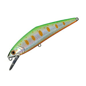 攻撃的サクラマス攻略に！D-コンタクト85 既に渓流用ヘビーシンキングミノーとして高い支持を頂いている「D-CONTACT」。そのヘビーシンキングミノーの性能を本流でのサクラマス狙いに昇華させたモデルが、D-CONTACT 85です。その開発においては数々のフィールドテストを重ね、遂に最終テストでは4本のサクラマスを叩き出すことに成功、しかもそれら全て5投以内という驚異のポテンシャル。ヘビーシンキングにしか出来ない、攻撃的サクラマス攻略の為に開発されたD-CONTACT85の「力」をぜひお試し下さい。 D-CONTACT 85の特徴と底力 大きな飛距離とシュート力 空気を切り裂く、サイレント固定タングステンウェイト。自重14.5gの極薄ボディー。 耐流水圧スイムバランス様々な状況の流れ、リーリングスピード、ロッドアクションにも水面に飛び出すことがありません。 アピール力 悩ましい程のウォッブ＆ロールと作り込み。トゥイッチによるヒラ打ち・ダート。ジャークすればスライドスイム。 慣性スライド アクション毎の合間に発生するユラッと流れるような微速領域に移行する「慣性スライド」によりバイトを強烈に誘う。 フッキングを確実に決め、バラシを徹底排除360度回転することでフックの追従性を極めるクレーンスイベル仕様。 レンジコントロール潜行をリップに受ける水圧に依存するフローティングと異なり、その重さ自体に潜行能力を備えるヘビーシンキングは、アクション、ロッド角度、リーリングスピードなどにより意のままに深度をコントロール出来る。 ★仕様・規格・寸法★メーカー[スミス SMITH][D-CONTACT][ヘビーシンキングミノー]