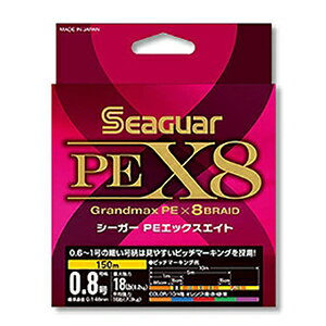 【エントリー&お買いまわりで最大10倍】クレハ シーガー PE X8 300m 1.2号 マルチカラー [PEライン]