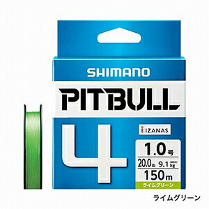 樂天商城 - シマノ(SHIMANO) ピットブル 4 200m 1.0号 ライムグリーン PL-M64R [PEライン]