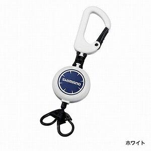 【エントリー お買いまわりで最大10倍】シマノ(SHIMANO) カラビナリールCR ホワイト PI-031R