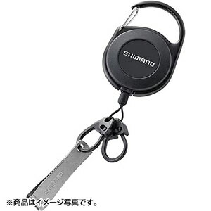 【エントリー お買いまわりで最大10倍】SHIMANO(シマノ) カラビナリール ラインカッター付 ブラック UH-203W