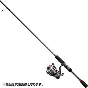 ロッド、リール、ラインが1つのセットになったエアストコンボシリーズ！★仕様・規格・寸法★全長(ft in)：7.2継数 (本)：2仕舞 (cm)：112標準自重 (g)：86ルアーWt (g)：1-8リール サイズ：2000リール 自重(g...