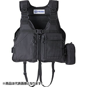 Vests - 双進(SOSHIN) RBB リバレイ ロックショアショートベスト FREE ブラック/ブラック 7661