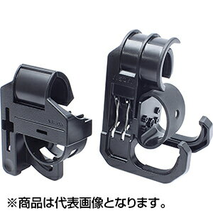 槌屋ヤック(TSUCHIYA YAC) マルチグリップバー用ロッドホルダー フロント/リアセット ブラック UA2