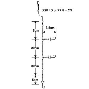 ヤマシタ(YAMASHITA) 北カレイ仕掛 15号 FKR3YH1
