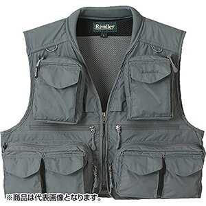 Fishing Vests - 双進(SOSHIN) RBB リバレイ ストリームガイドベストII M グレー 5429