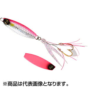ジャックアイ豆クネクネ 7g リアル魚鱗ピンクイワシ/蛍光ピンク