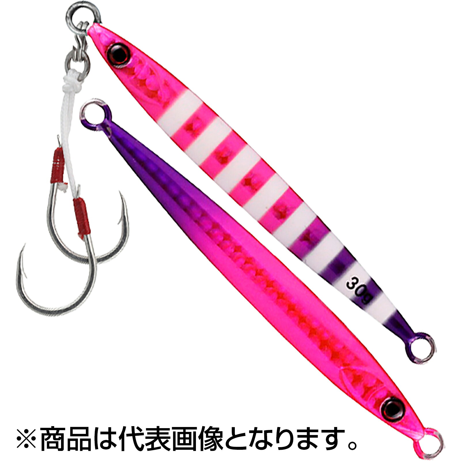 Rakuten - ジャッカル(JACKALL) ビッグバッカージグ スライドスティック 93mm 40g グローピンク&パープル/レンズホロ