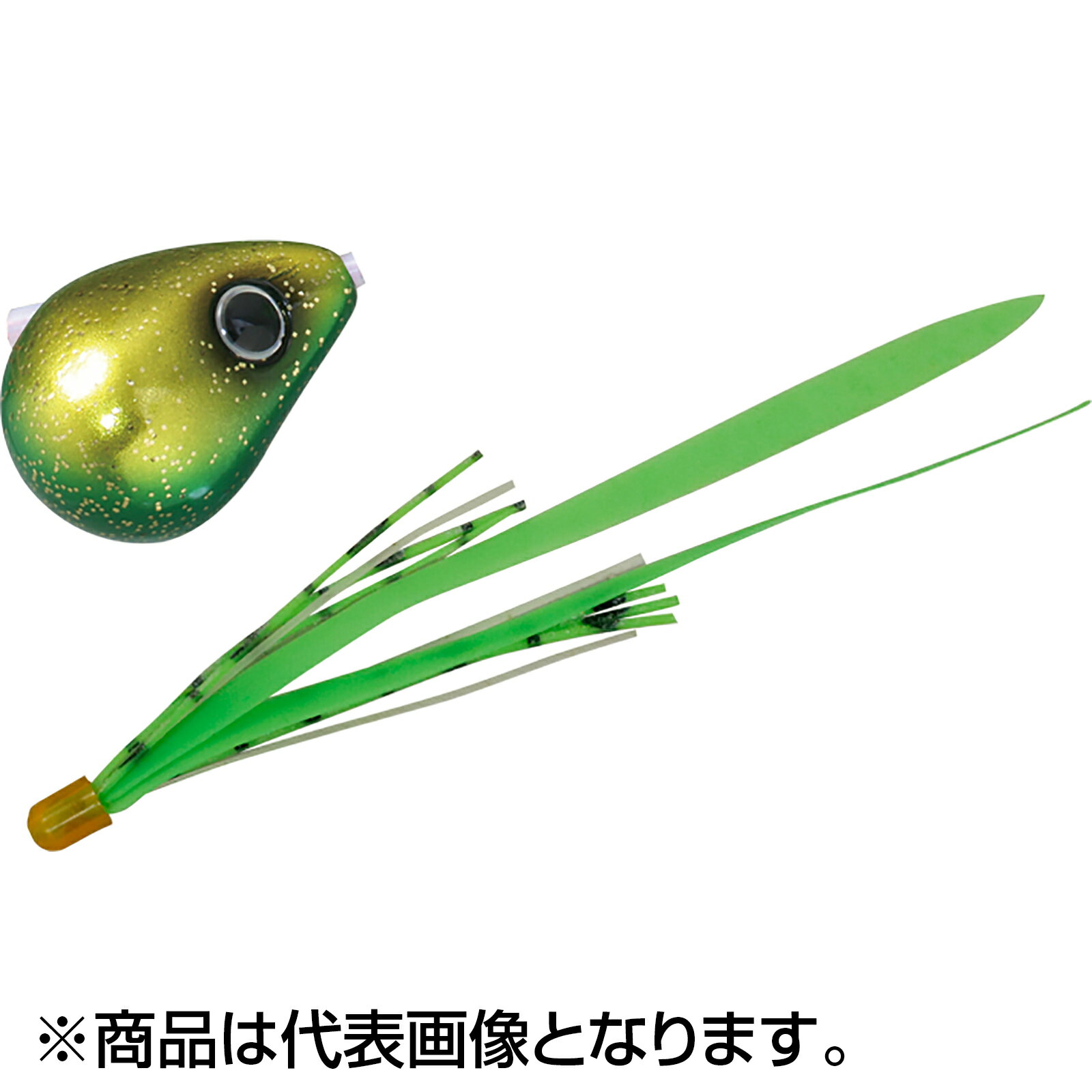 ジャッカル(JACKALL) 爆流 鉛式ビンビン玉スライド 100g ラメグリキン／蛍光グリーンT＋