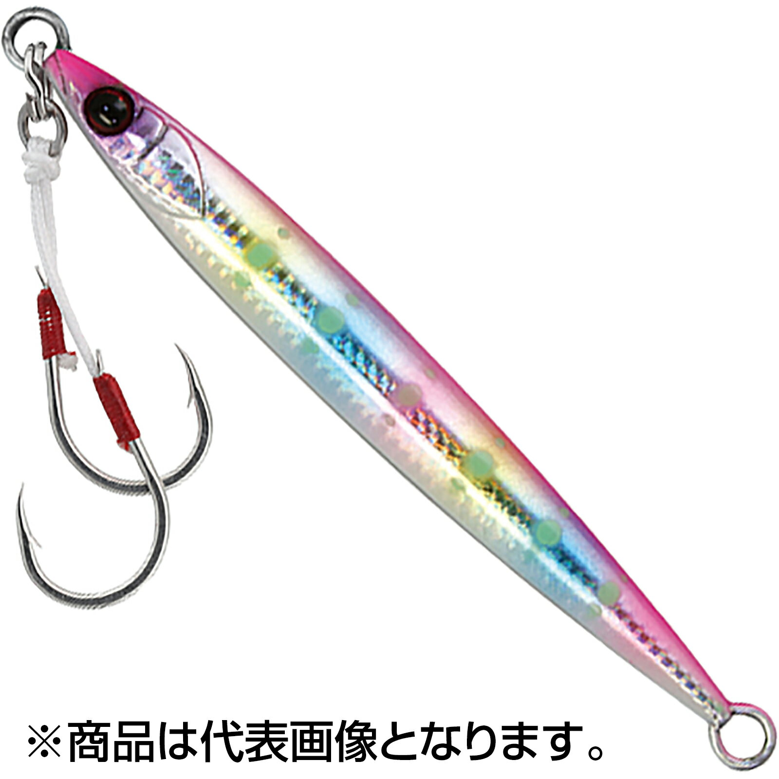乐天商城 - ジャッカル(JACKALL) ビッグバッカージグ スライドスティック 85mm 30g ピンクキャンディ/グロードット