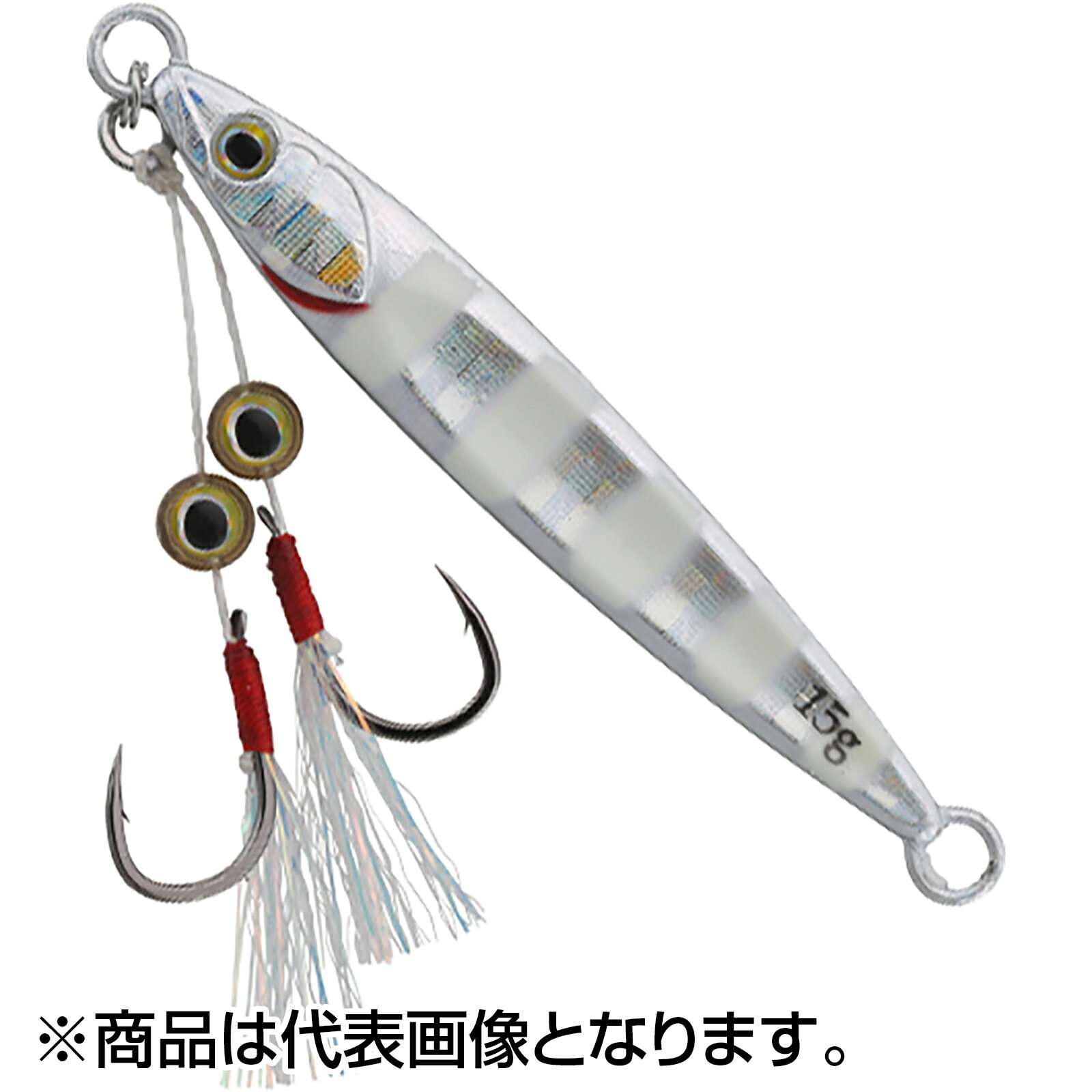 Rakuten - ジャッカル(JACKALL) ビッグバッカー フィットジグ 39mm 5g グローストライプ/ボーダーホロ