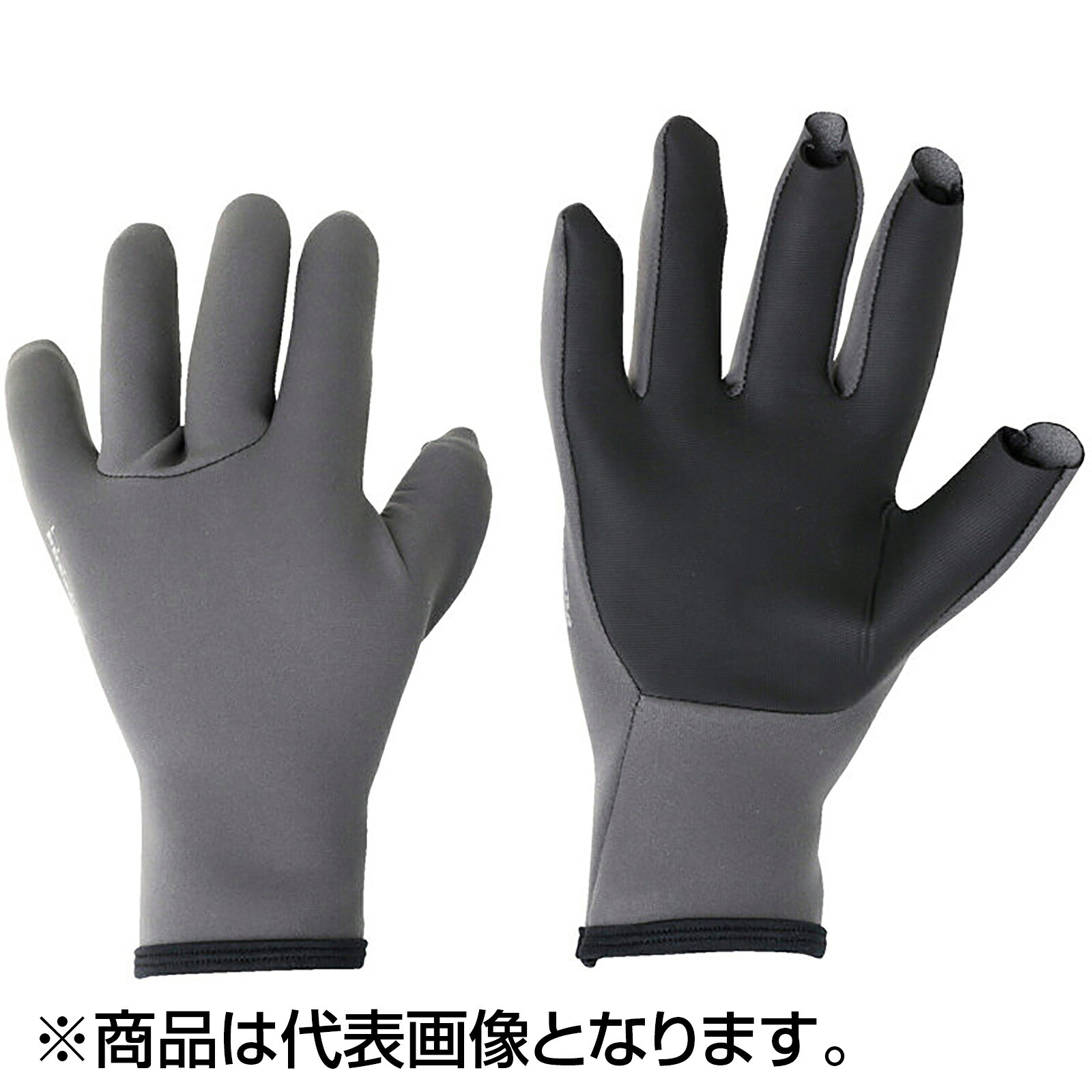 樂天商城 - リトルプレゼンツ(LITTLE PRESENTS) タイタニューム α 3フィンガーレス グローブ XL グレイ G-02
