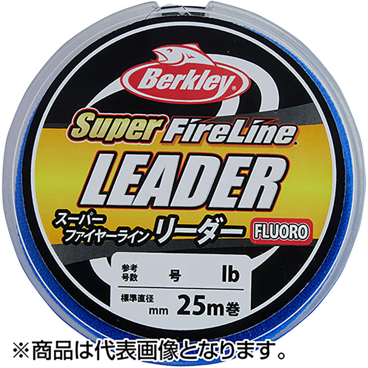 ノットを締め込みやすい、しなやかさと耐久性を兼ね備えた100%フロロカーボンリーダー★仕様・規格・寸法★巻き数：25mカラー：クリアスプールサイズ：直径約7cm、厚さ約8mmlb：14参考号数：3.5