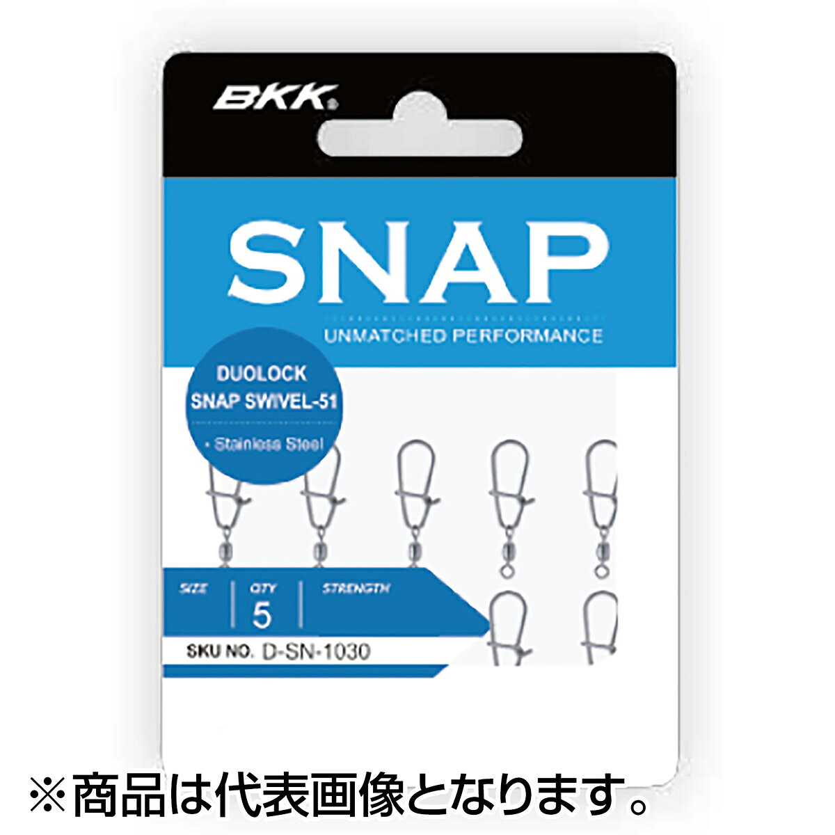 BKK SNAPシリーズは高品質のステンレス鋼を採用。優れた防錆効果とBKKの焼き入れ技術により力と弾力性を高次元で融合させました。★仕様・規格・寸法★SIZE：00Strength(kg)：18QTY：5COATING：Stainless SteelPKG：10