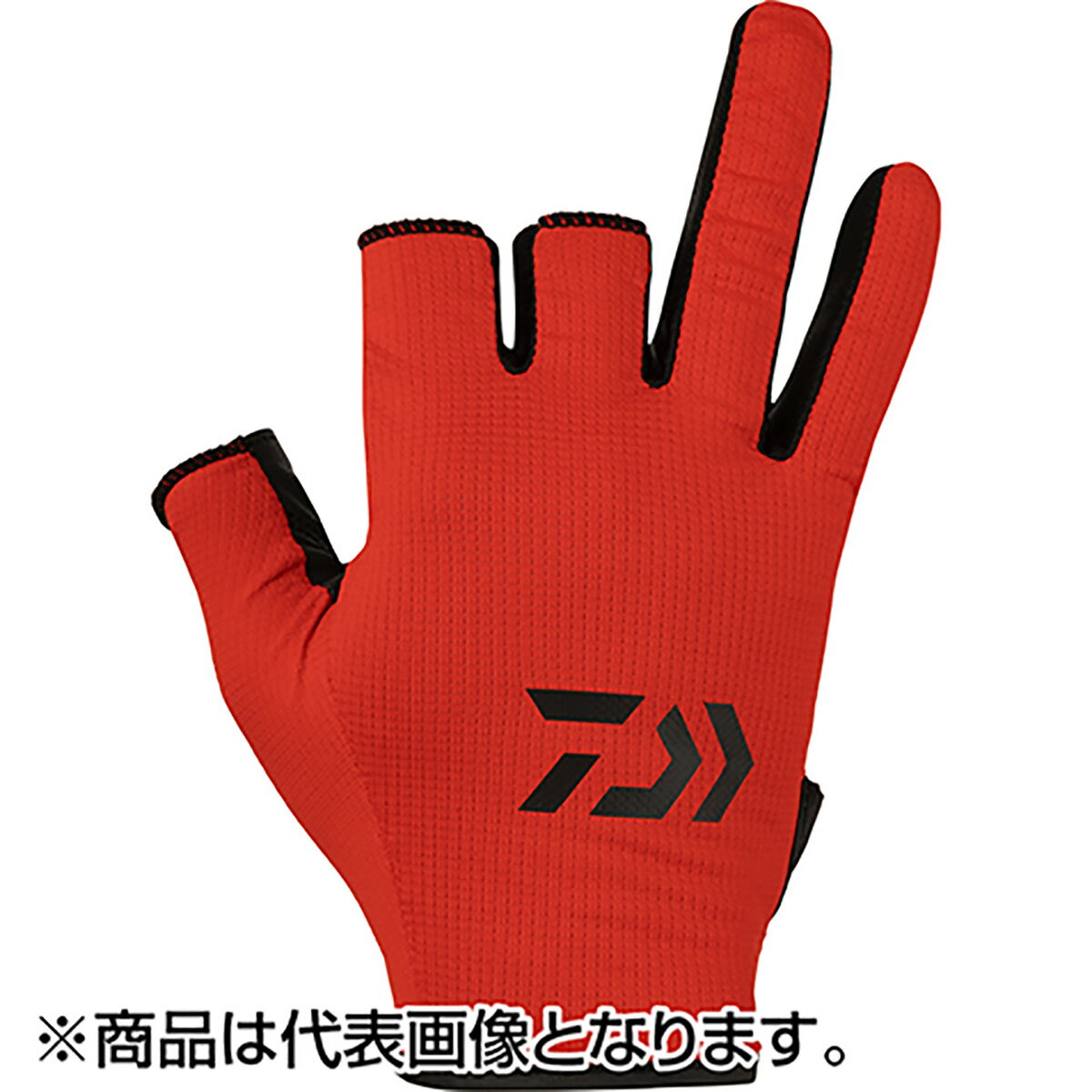 ダイワ(DAIWA) 吸水速乾グローブ 3本カット XL レッド DG-6424